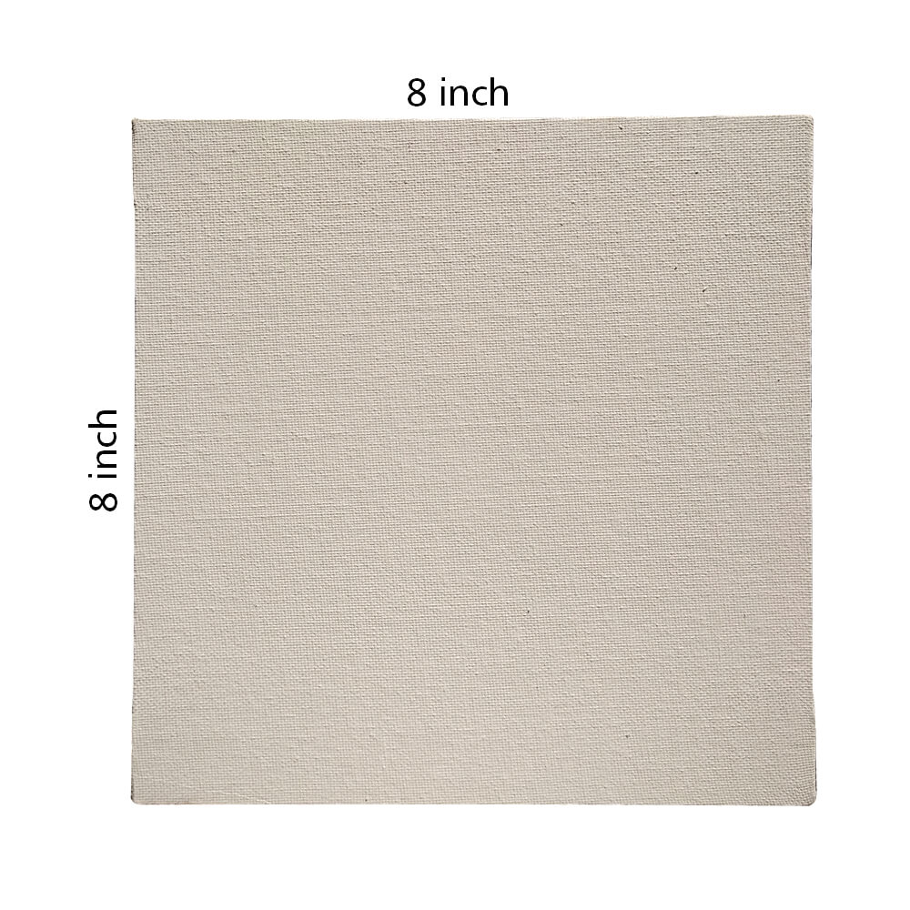Square Canvas board Sizes 8*8 inch Set of 10