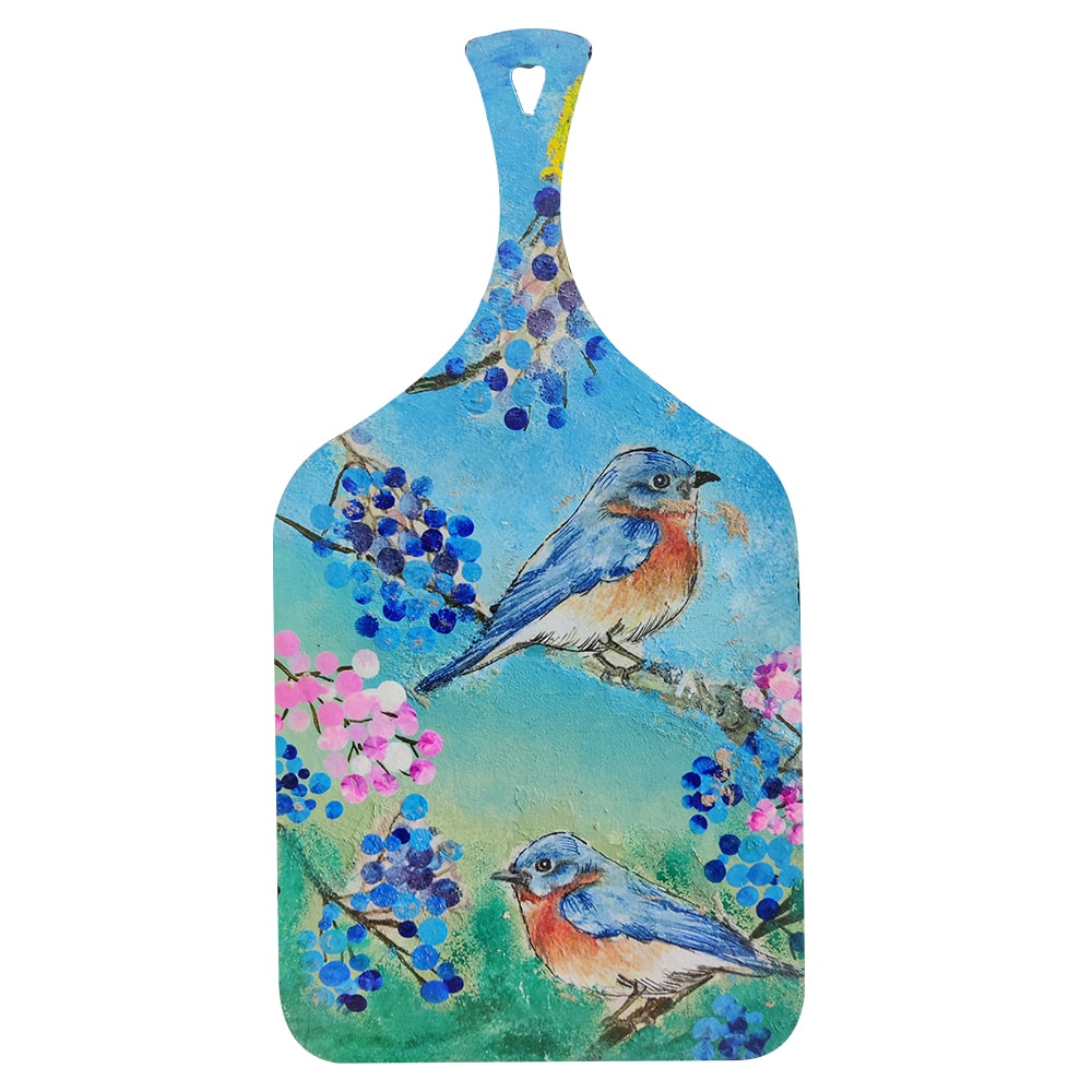 Exquisite Chopping Board hand-painted with an original Decoupage design!