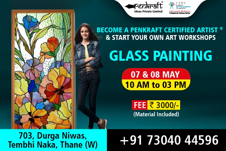 Become a penkraft certified Artist for Glass Painting