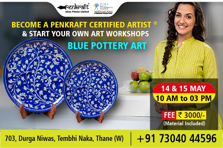 Become a Penkraft Certified Artist for Blue Pottery Art